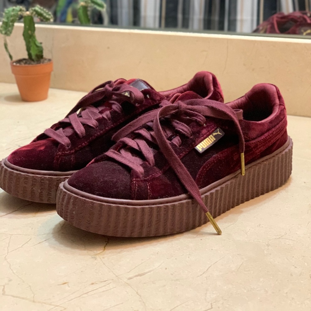 Puma Creeper Velvet Rihanna Fenty Royal Red
